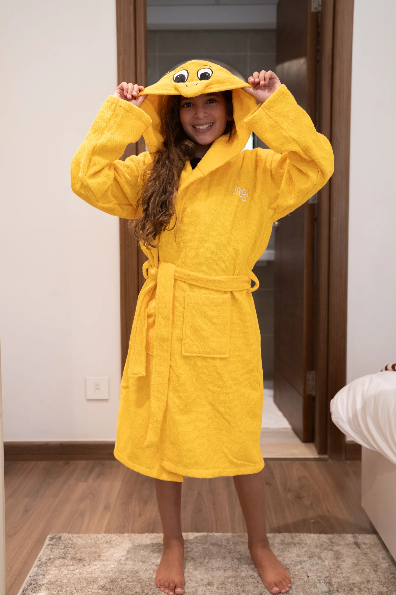 Snuggs Animal kids Bathrobe Duck - Image 3