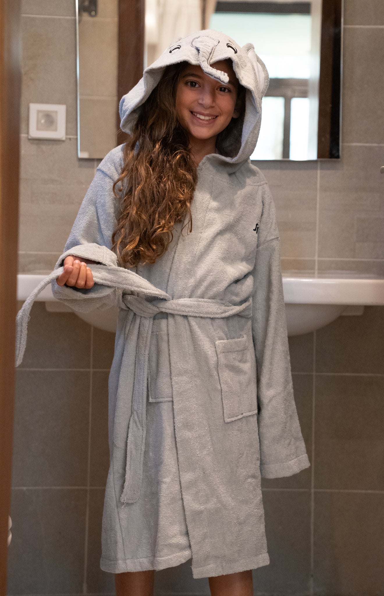 Snuggs Animal kids Bathrobe Elephant - Image 3