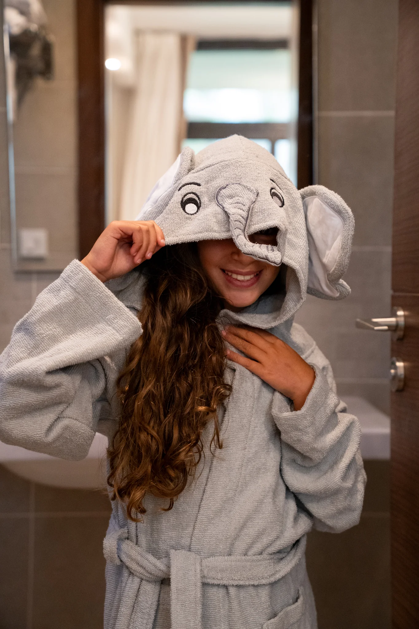 Snuggs Animal kids Bathrobe Elephant - Image 4