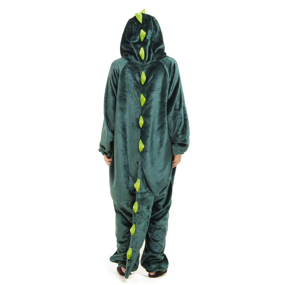 Snuggs Blanket Animal Onesie Dinosaur neon green - Image 5
