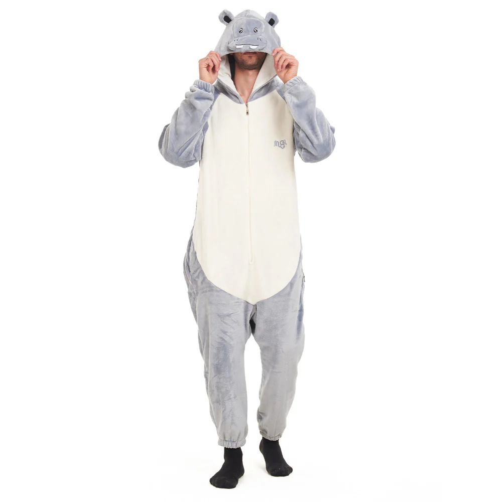 Snuggs Blanket Animal Onesie Hippo - Image 5