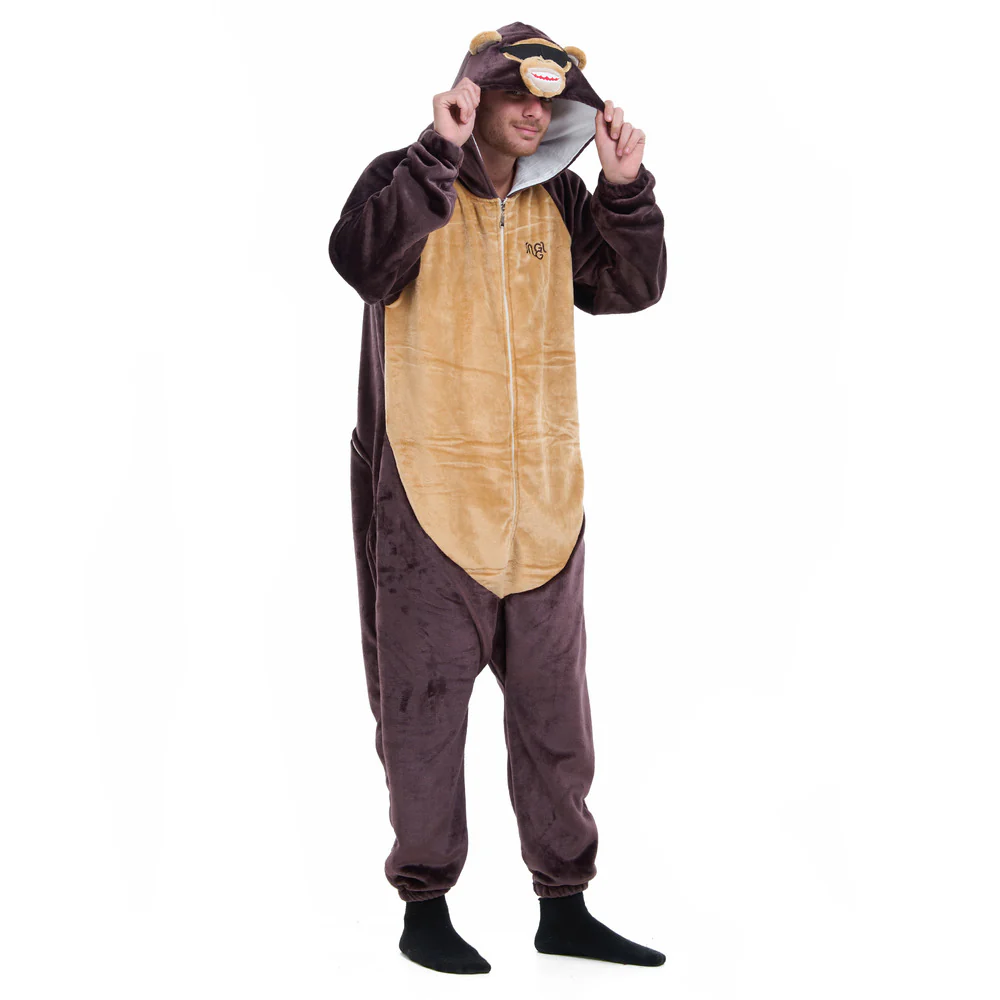 Snuggs Blanket Animal Onesie Monkey - Image 2