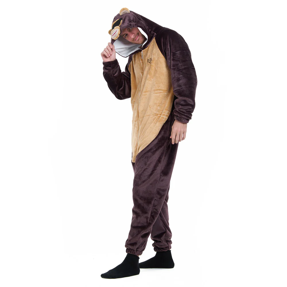 Snuggs Blanket Animal Onesie Monkey - Image 3