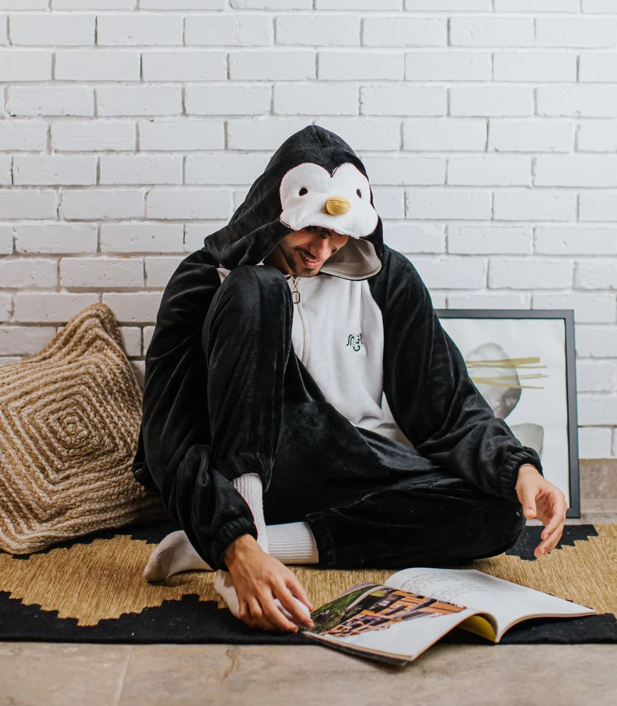 Snuggs Blanket Animal Onesie Penguin