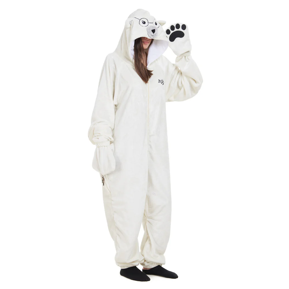 Snuggs Blanket Animal Onesie Polar bear - Image 2