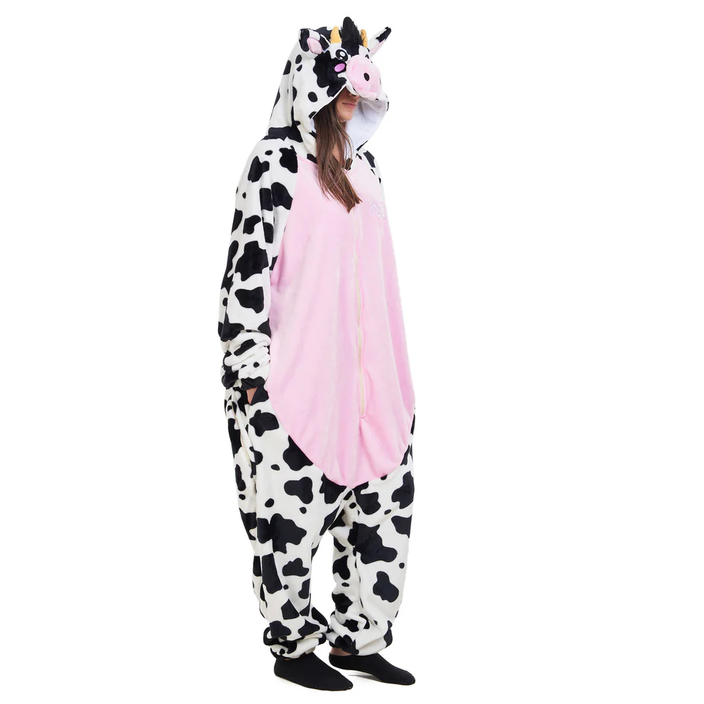 Snuggs Blanket Animal Onesie Rose Cow - Image 2