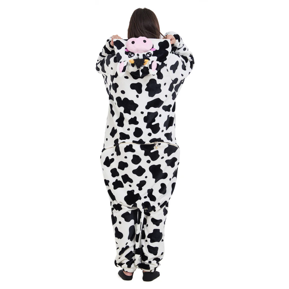 Snuggs Blanket Animal Onesie Rose Cow - Image 3