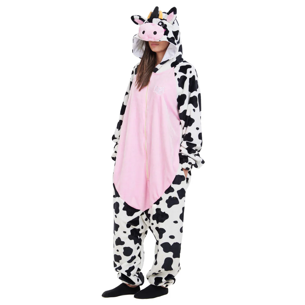 Snuggs Blanket Animal Onesie Rose Cow - Image 4