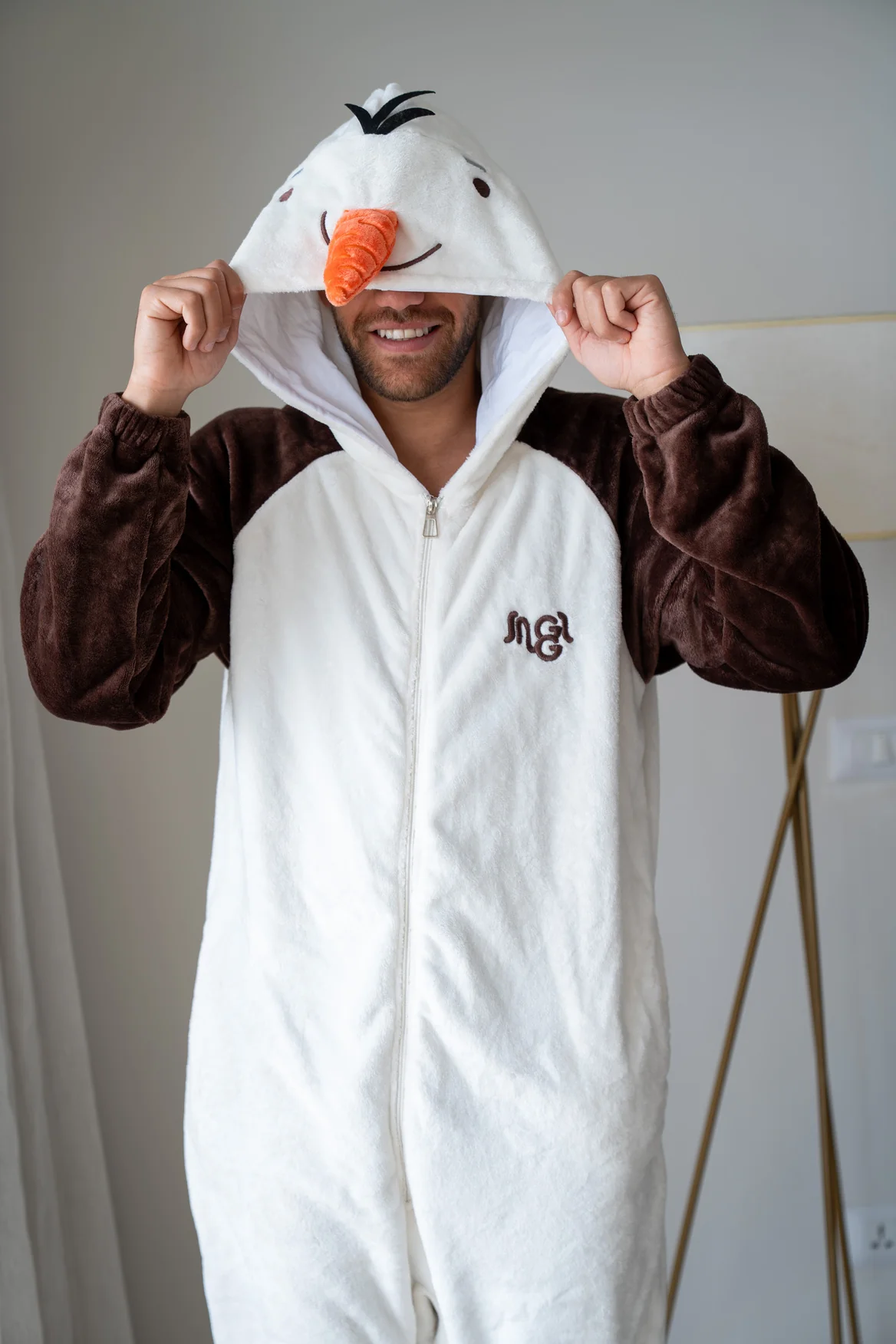 Snuggs Blanket Animal Onesie Snowman - Image 3