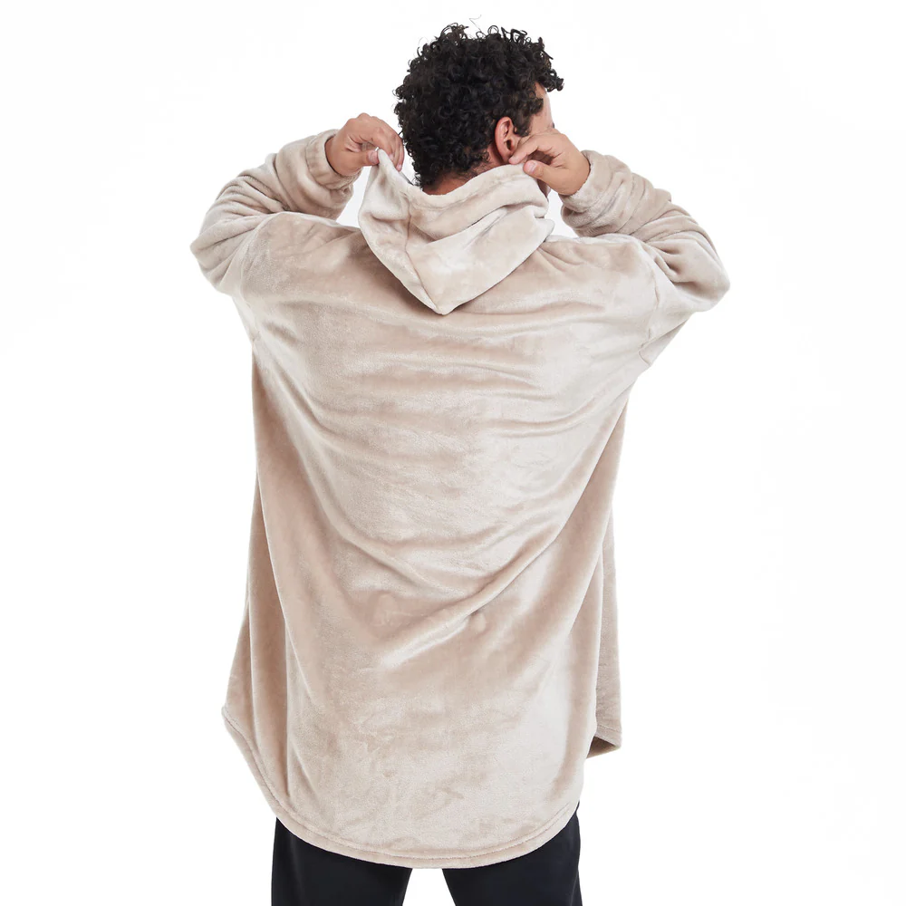 Snuggs Blanket Hoodie Beige - Image 7