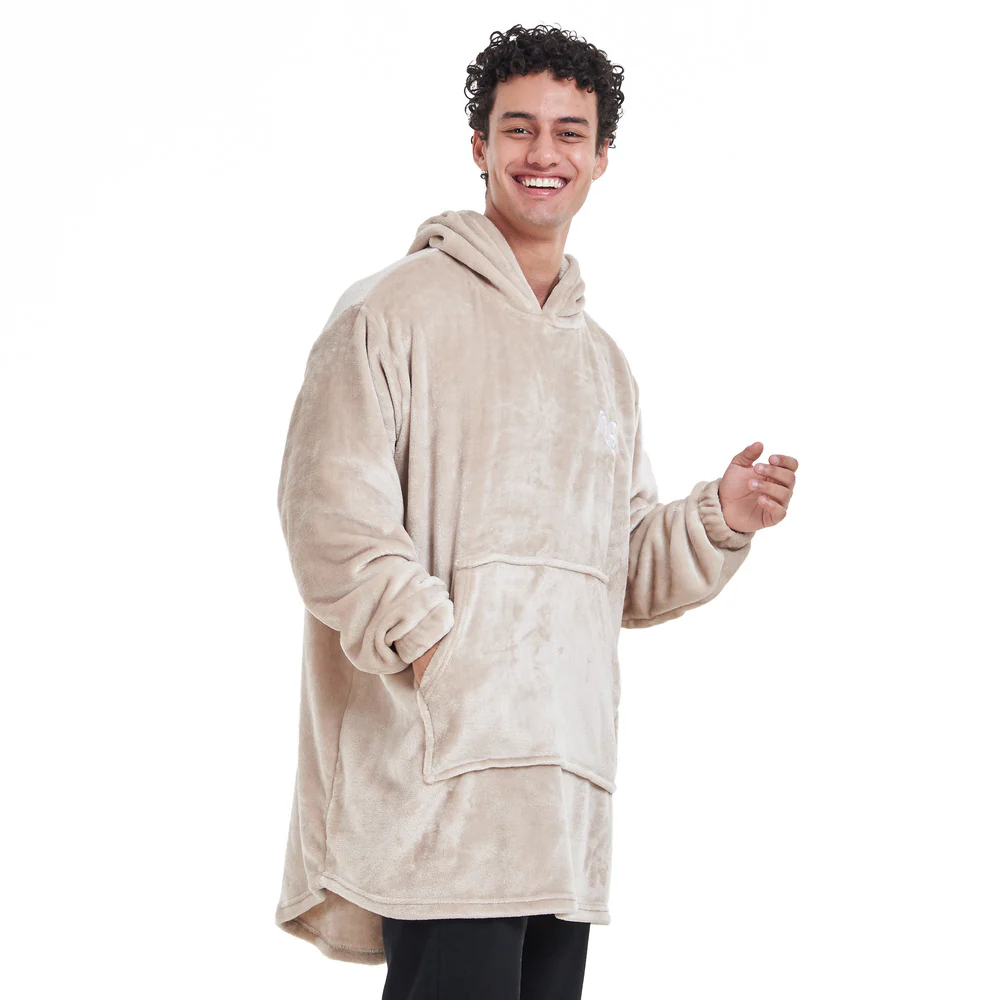 Snuggs Blanket Hoodie Beige - Image 8