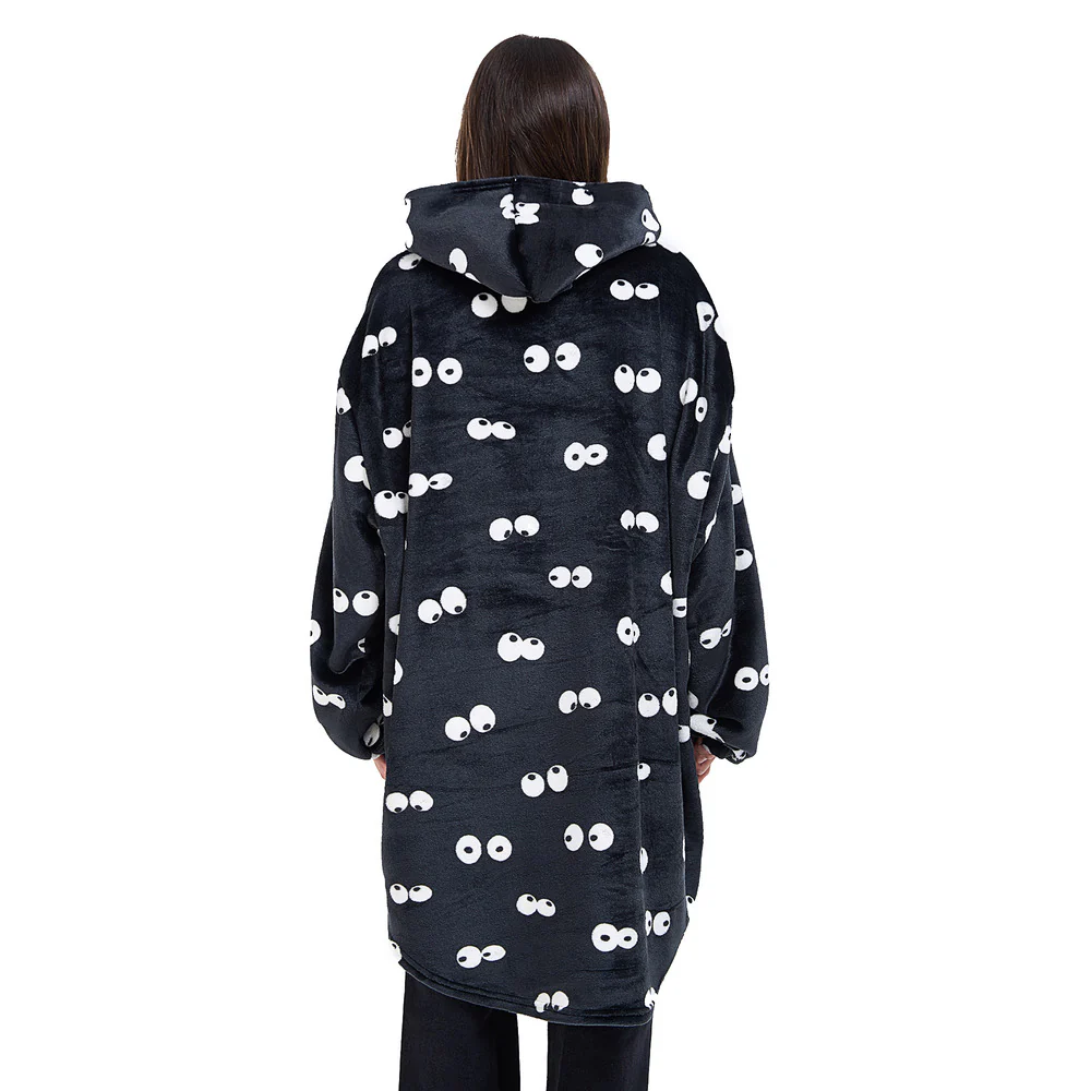 Snuggs Blanket Hoodie Black Eyes - Image 7