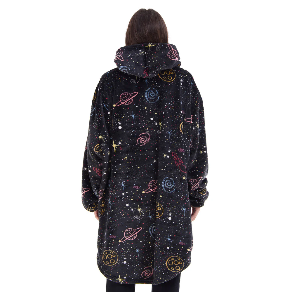 Snuggs Blanket Hoodie Black Space - Image 5