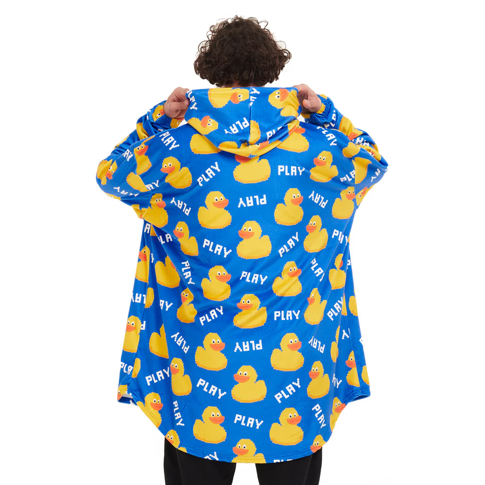Snuggs Blanket Hoodie Blue Duck - Image 5