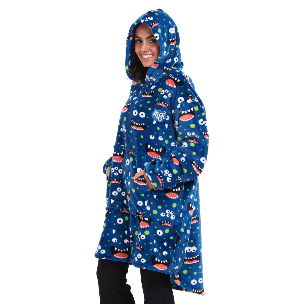 Snuggs Blanket Hoodie Blue monster - Image 5