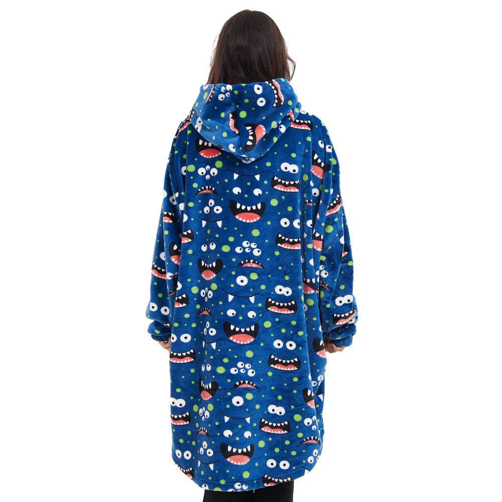 Snuggs Blanket Hoodie Blue monster - Image 7