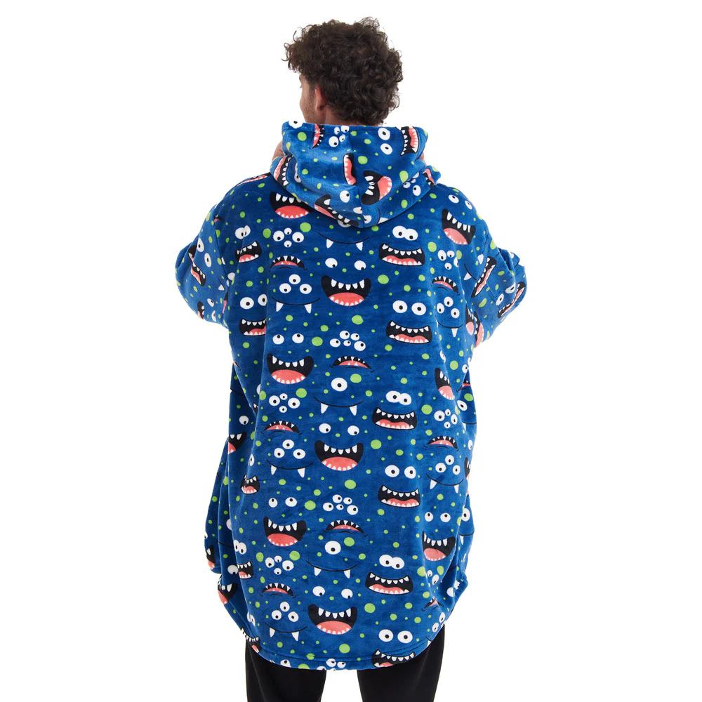 Snuggs Blanket Hoodie Blue monster - Image 8