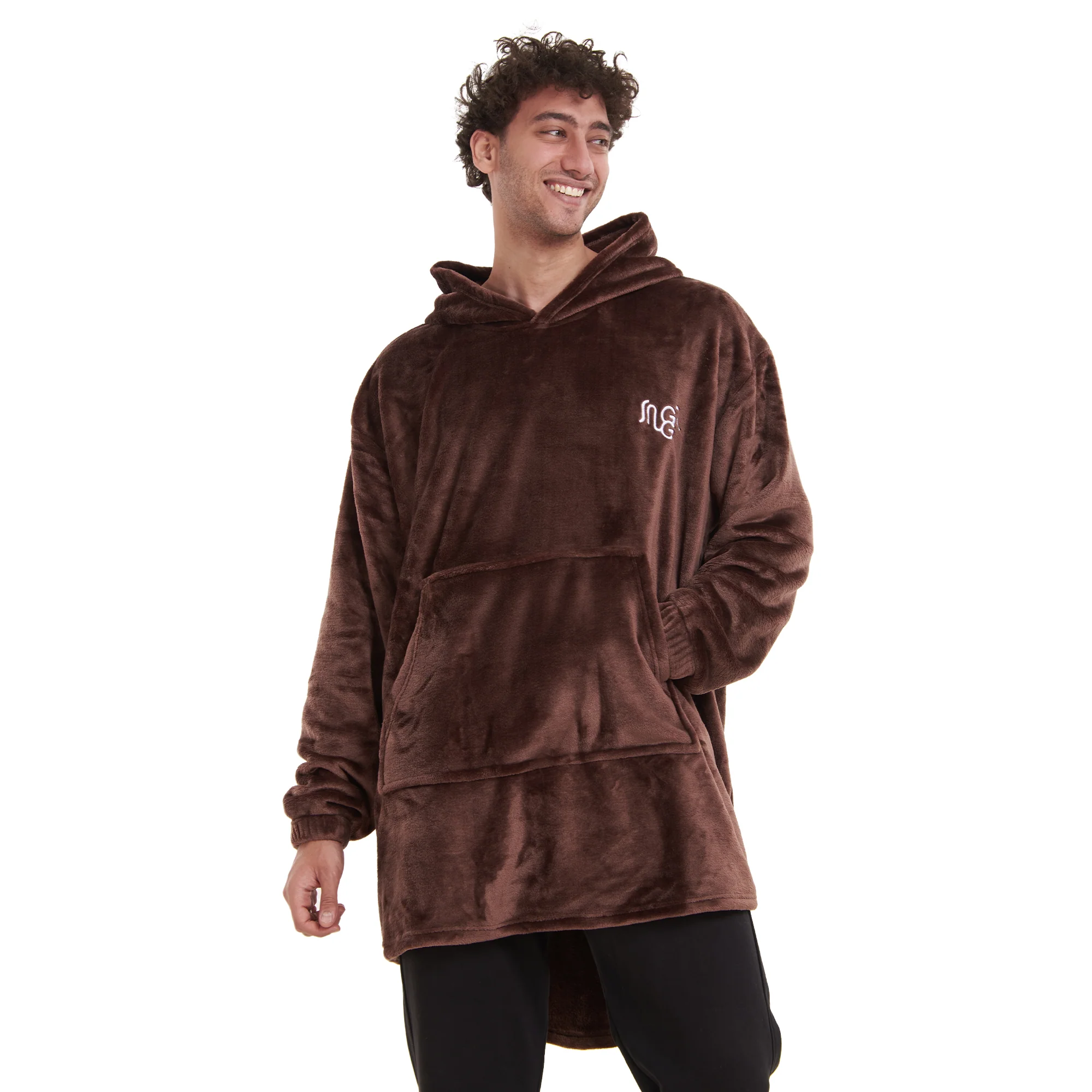 Snuggs Blanket Hoodie Brown - Image 3