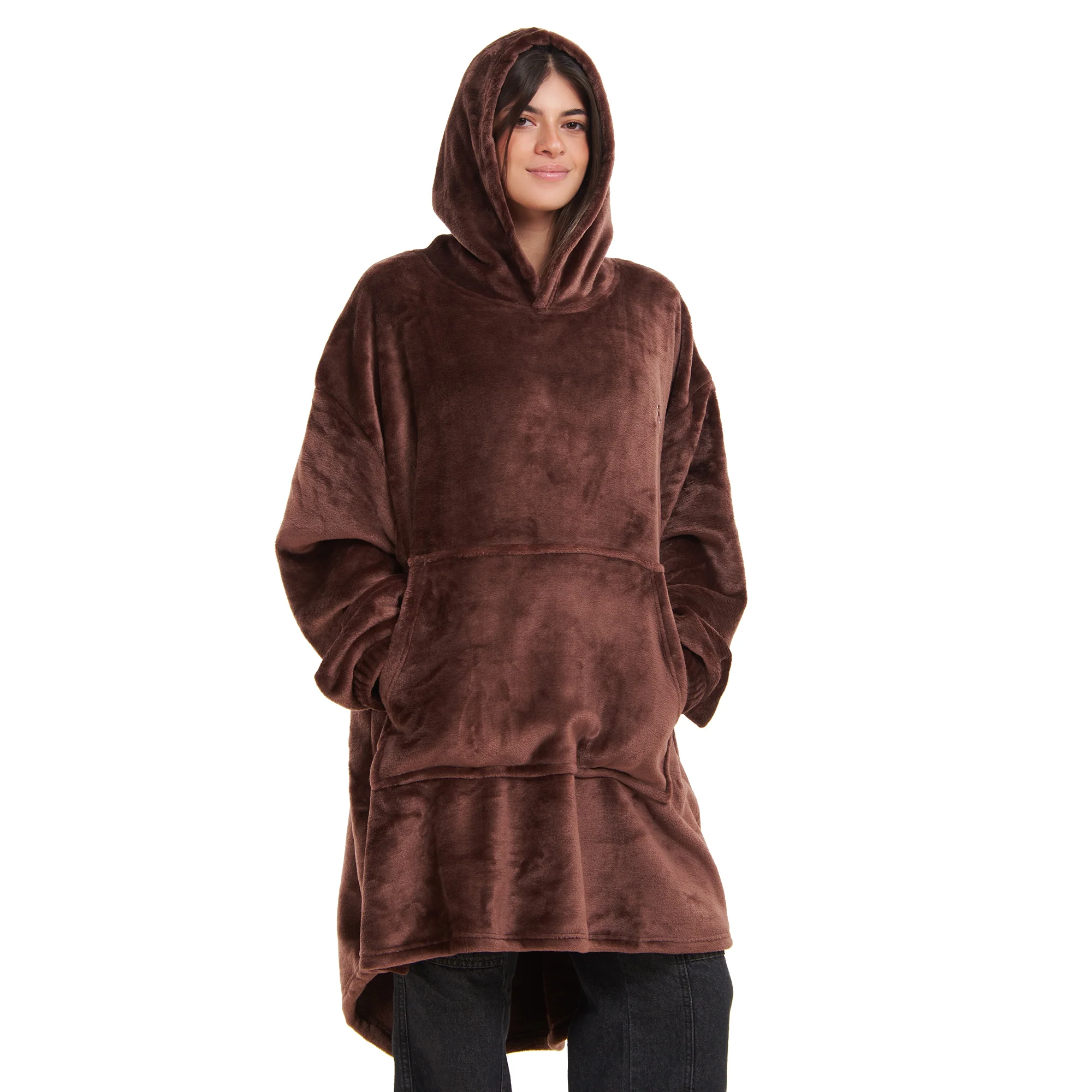 Snuggs Blanket Hoodie Brown - Image 4
