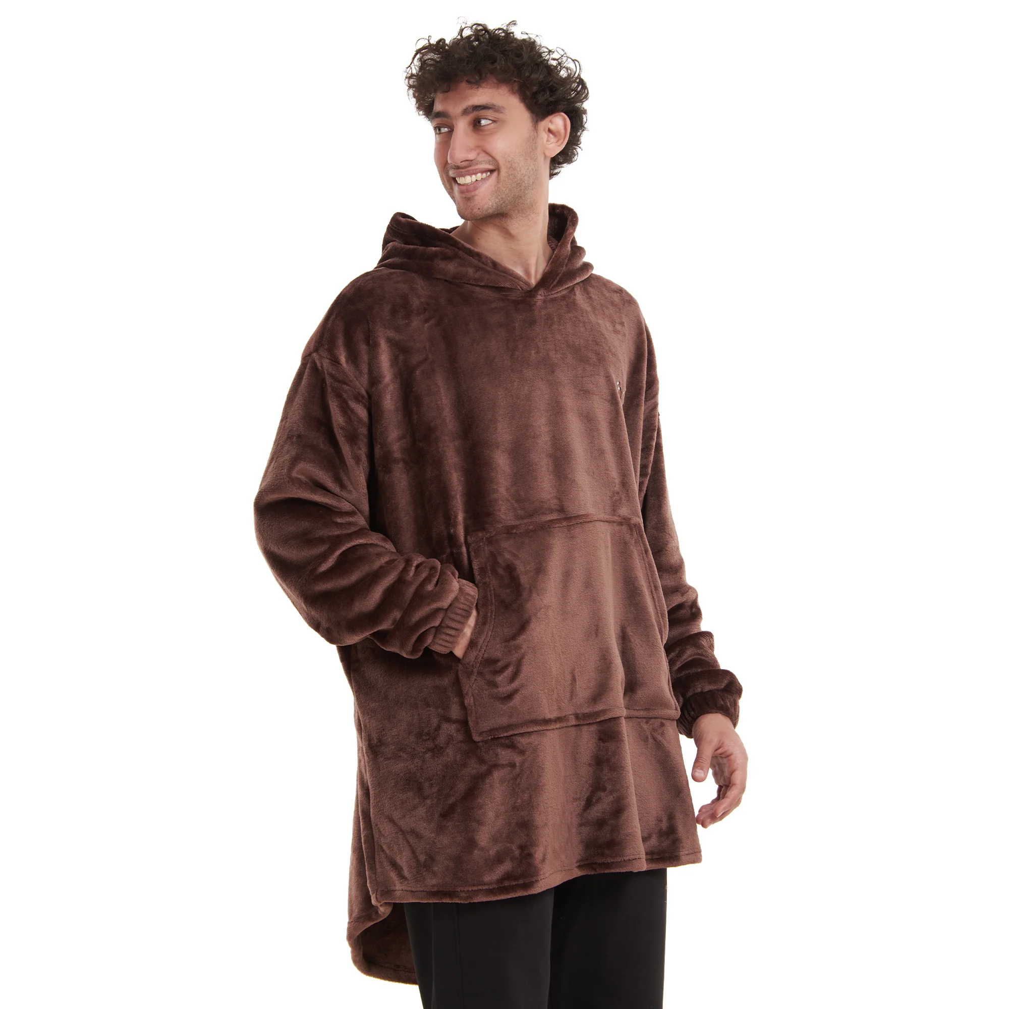 Snuggs Blanket Hoodie Brown - Image 6