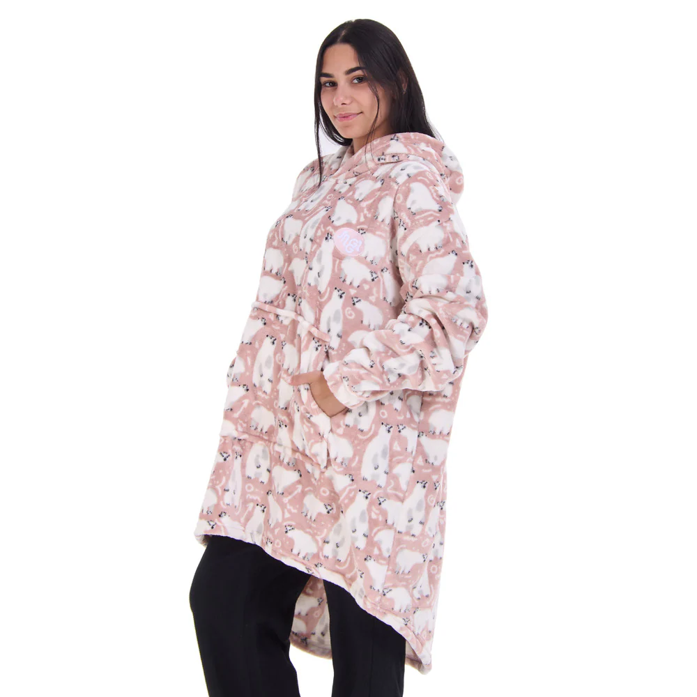 Snuggs Blanket Hoodie Cashmere Polar Bear - Image 2