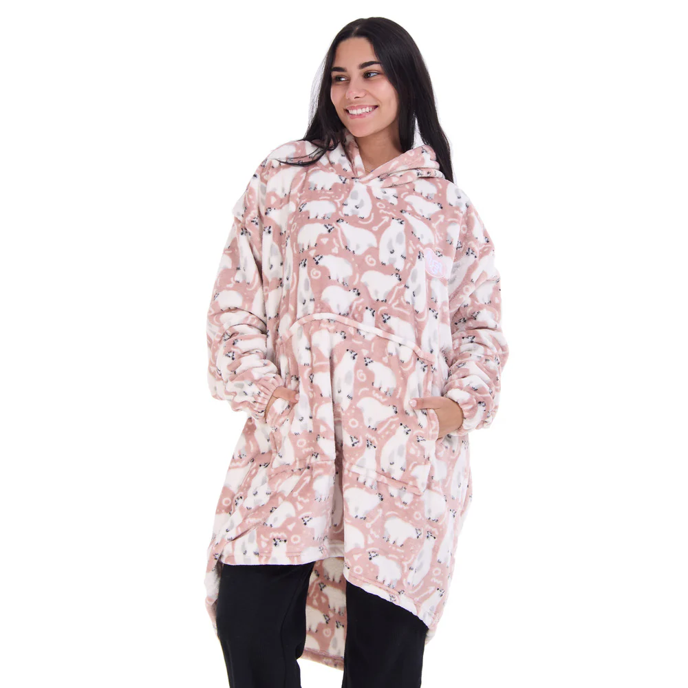 Snuggs Blanket Hoodie Cashmere Polar Bear - Image 3