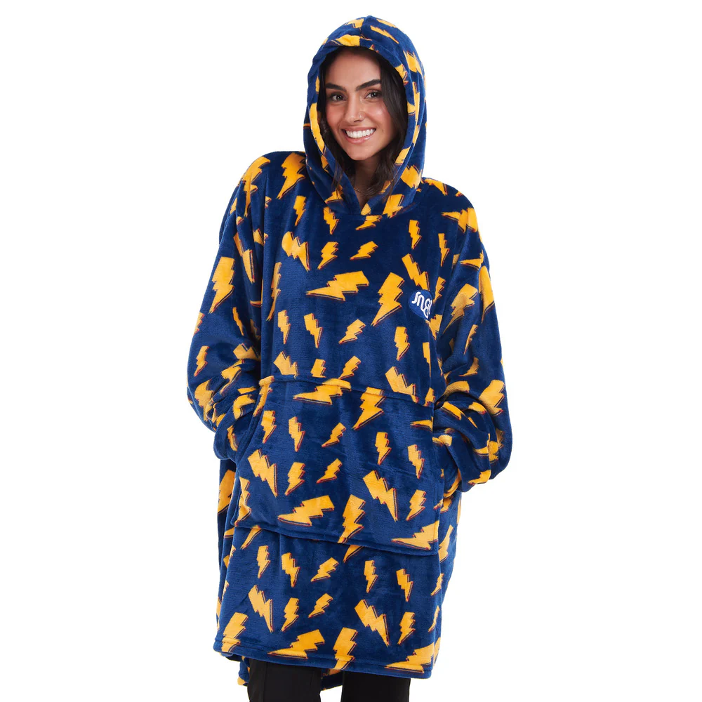 Snuggs Blanket Hoodie Dark Blue Bolt - Image 2