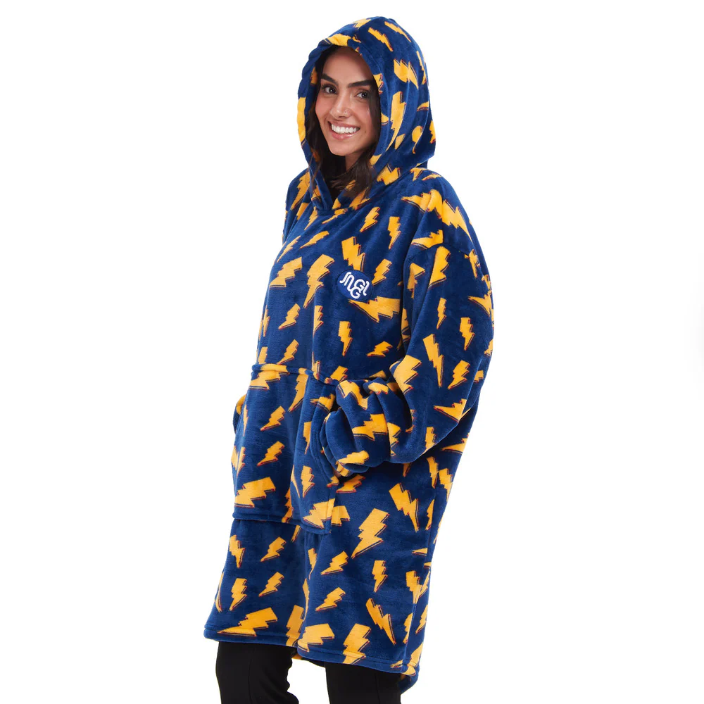 Snuggs Blanket Hoodie Dark Blue Bolt - Image 3