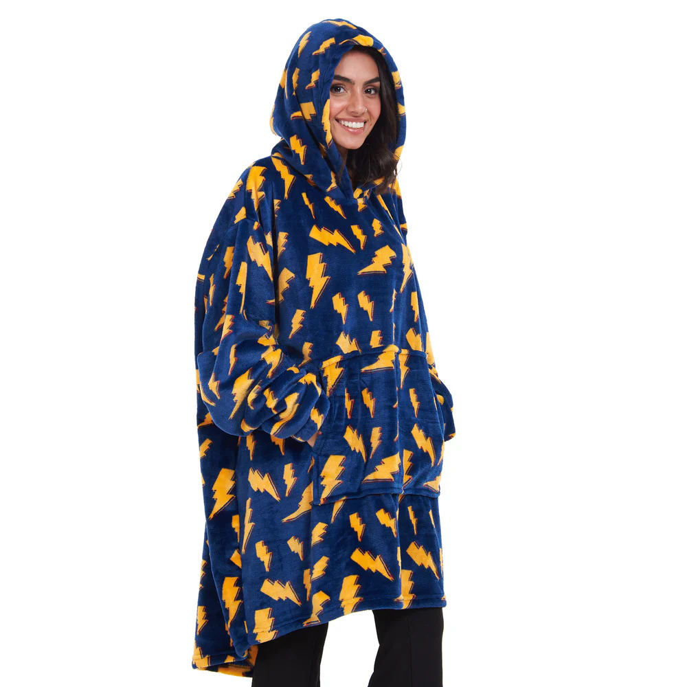 Snuggs Blanket Hoodie Dark Blue Bolt - Image 6