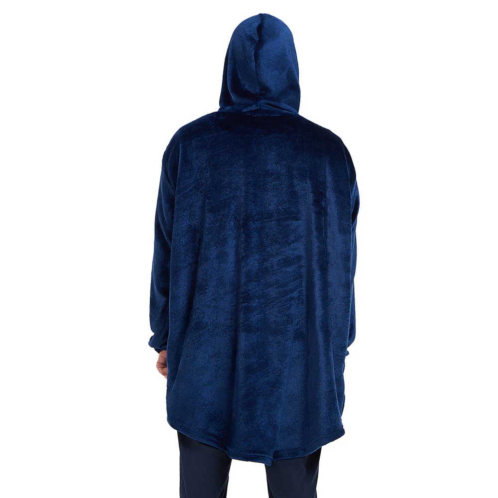 Snuggs Blanket Hoodie Dark Blue Christmas Ho Ho Ho Pocket - Image 8