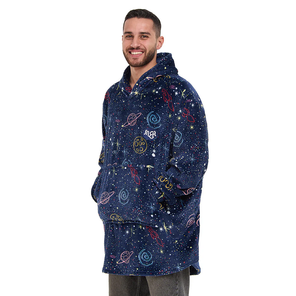 Snuggs Blanket Hoodie Dark Blue Space - Image 3