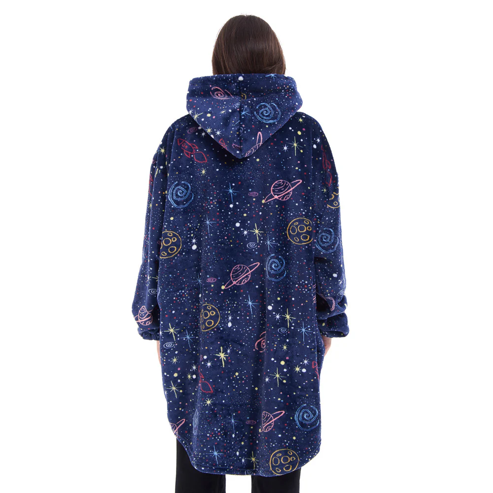 Snuggs Blanket Hoodie Dark Blue Space - Image 8