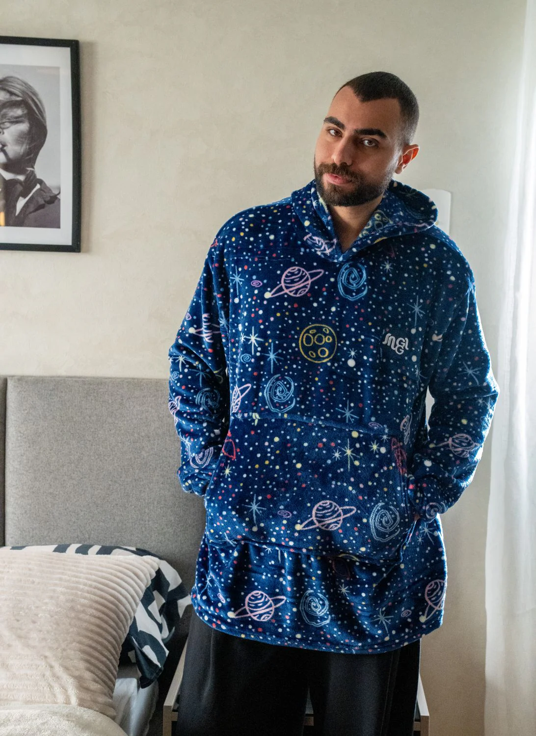 Snuggs Blanket Hoodie Dark Blue Space - Image 2