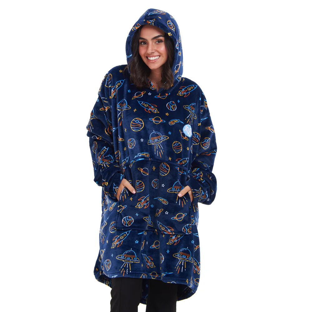 Snuggs Blanket Hoodie Dark Blue space - Image 2