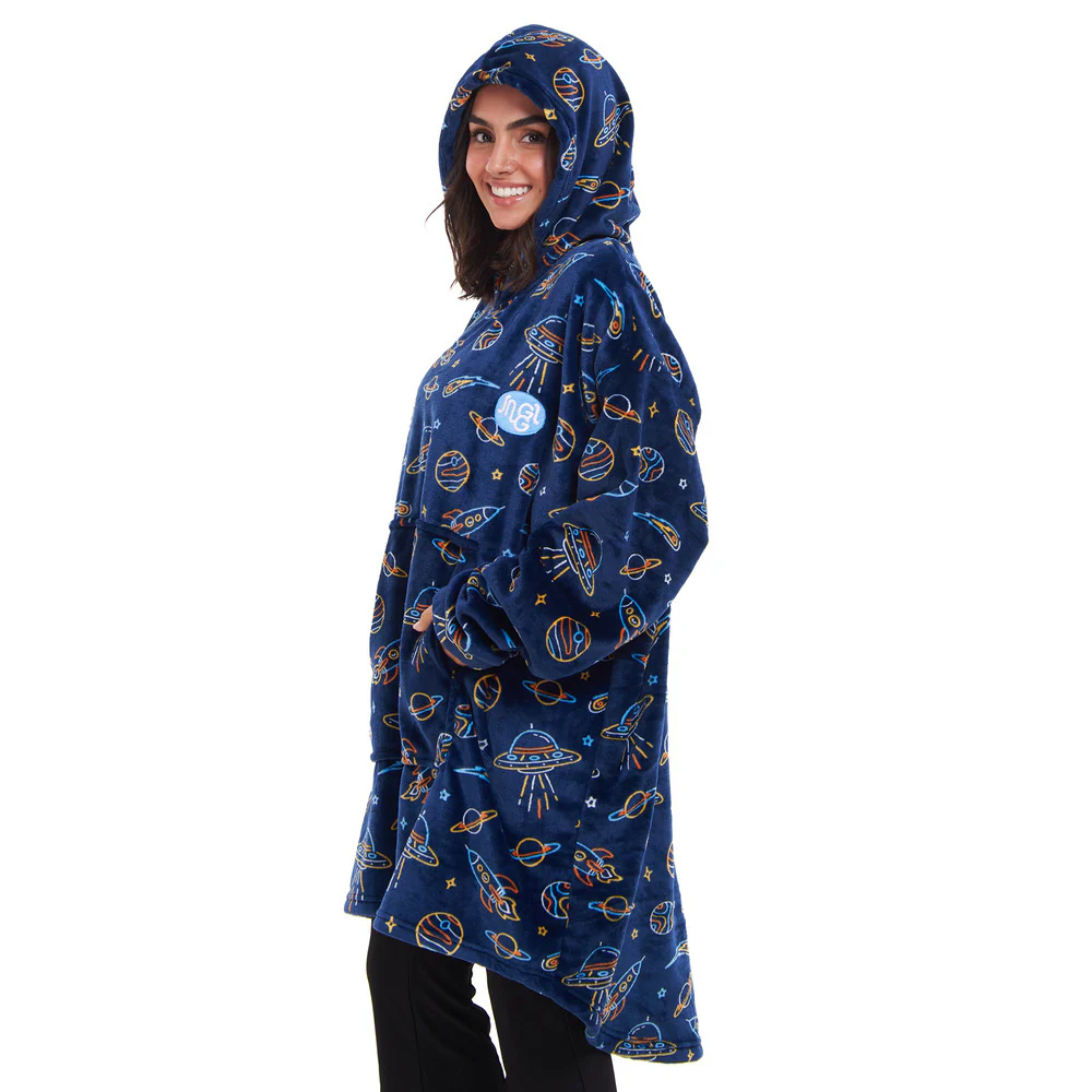 Snuggs Blanket Hoodie Dark Blue space - Image 3