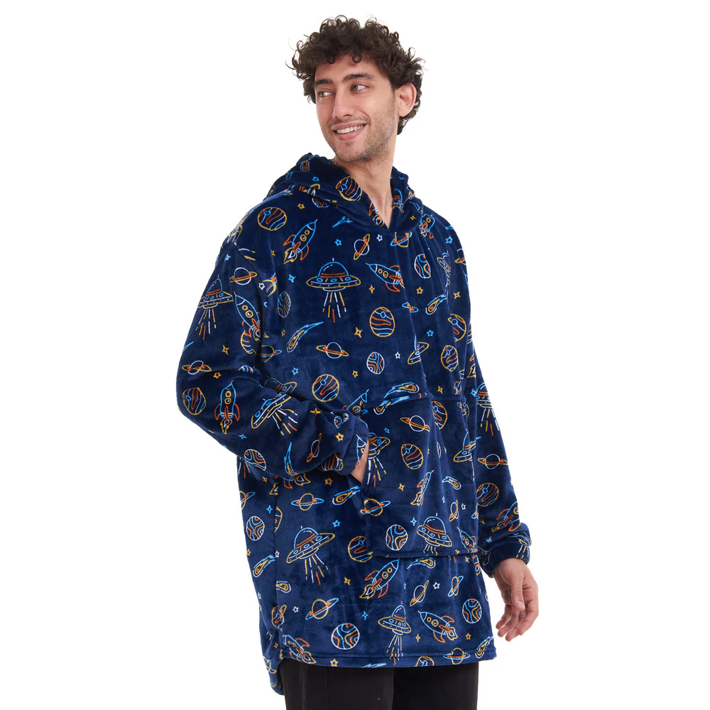 Snuggs Blanket Hoodie Dark Blue space - Image 4