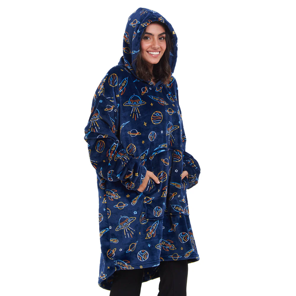 Snuggs Blanket Hoodie Dark Blue space - Image 5