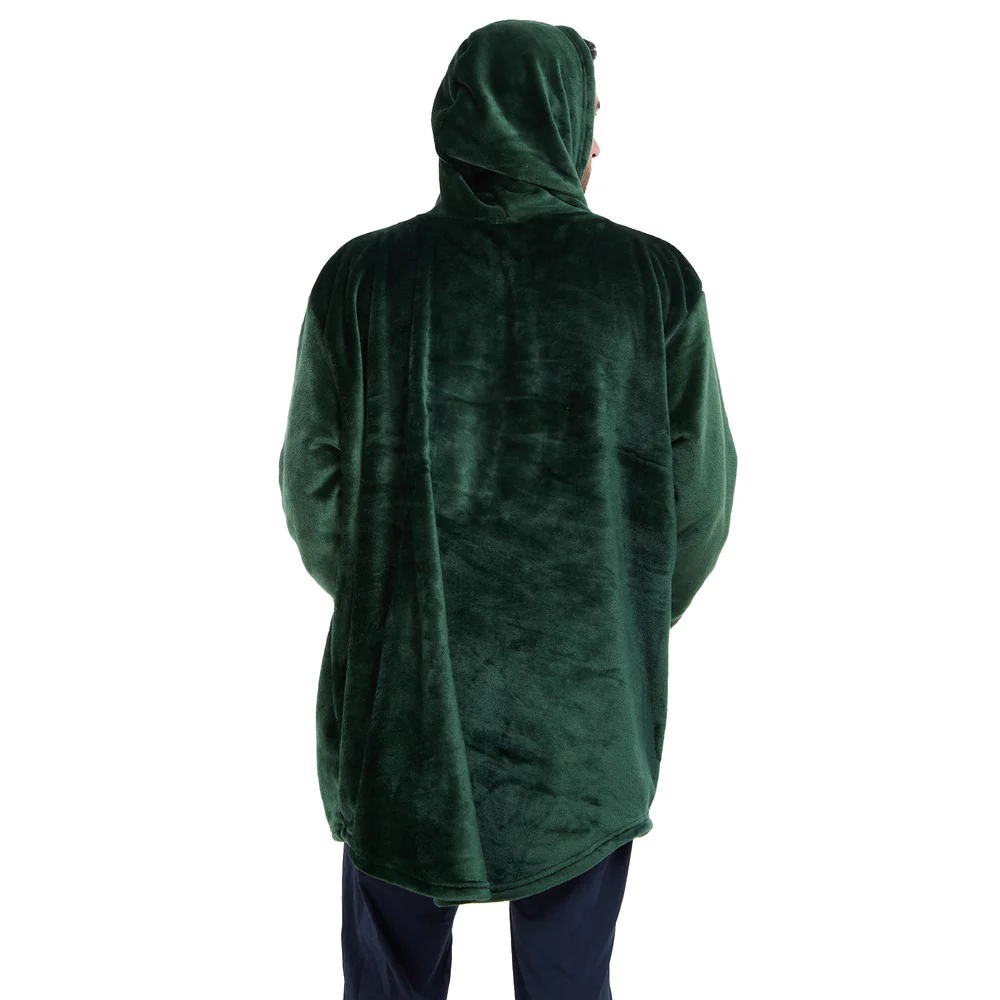 Snuggs Blanket Hoodie Dark Green Christmas Ho Ho Ho Pocket - Image 7