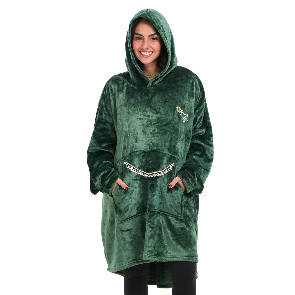 Snuggs Blanket Hoodie Dark Green مدفع رمضان - Image 3