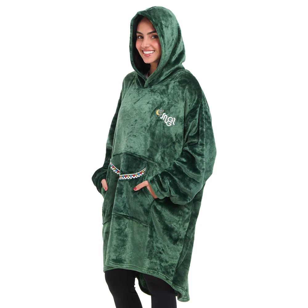 Snuggs Blanket Hoodie Dark Green مدفع رمضان - Image 5