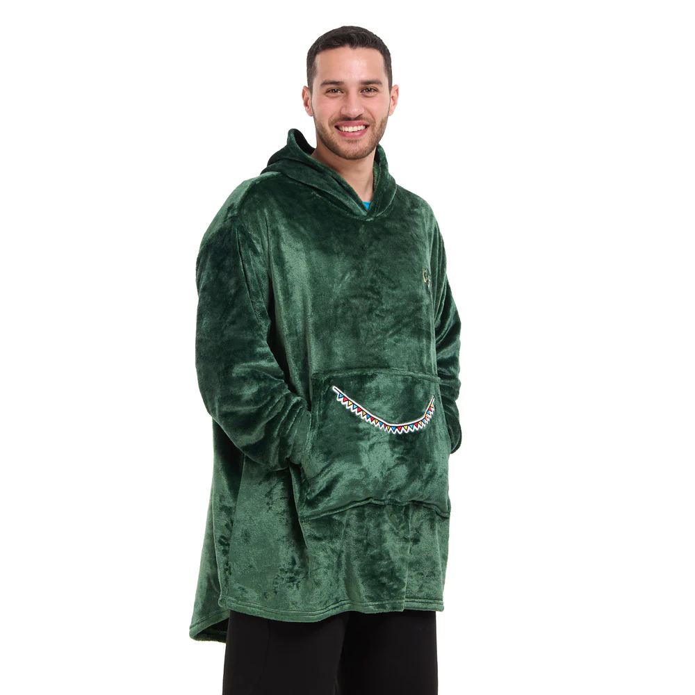 Snuggs Blanket Hoodie Dark Green مدفع رمضان - Image 7