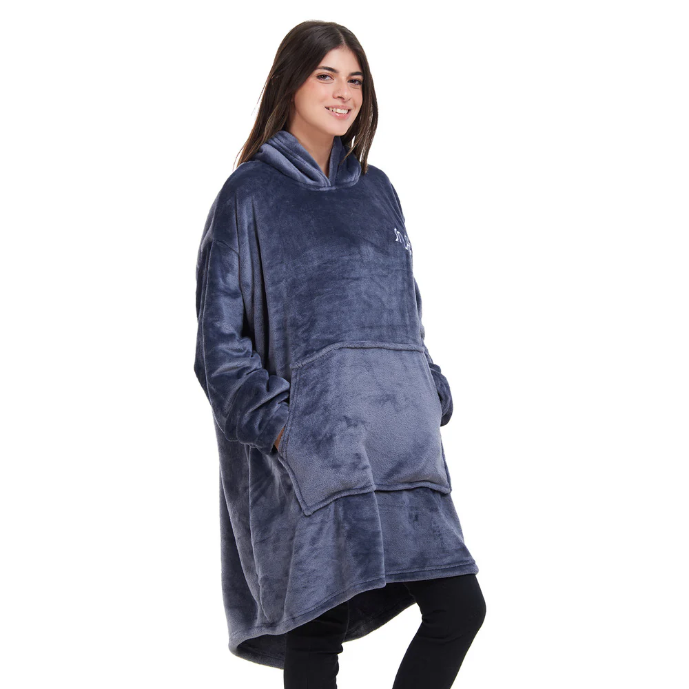 Snuggs Blanket Hoodie Dark Grey - Image 4