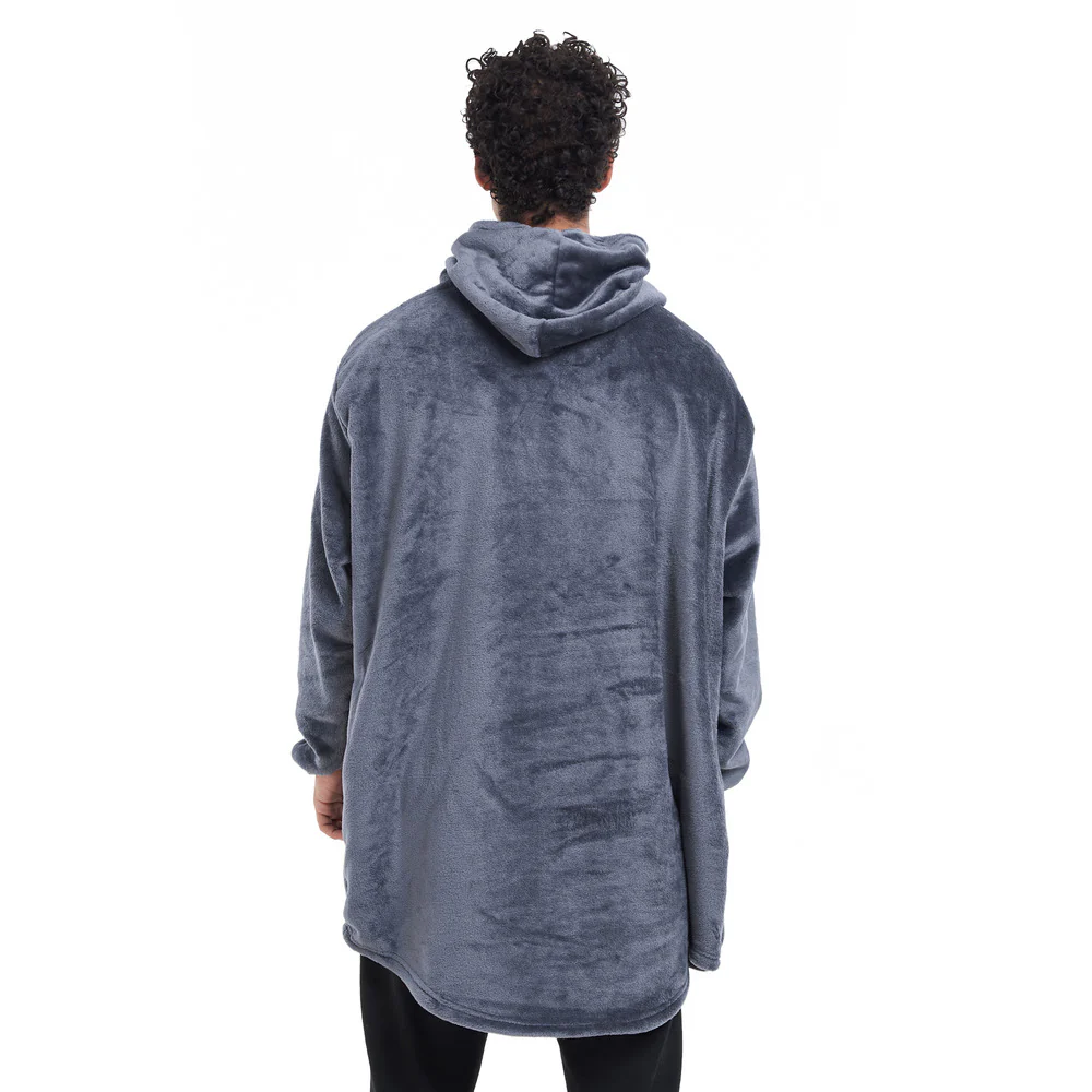 Snuggs Blanket Hoodie Dark Grey - Image 7
