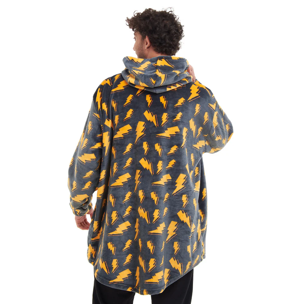 Snuggs Blanket Hoodie Dark Grey Bolt - Image 4