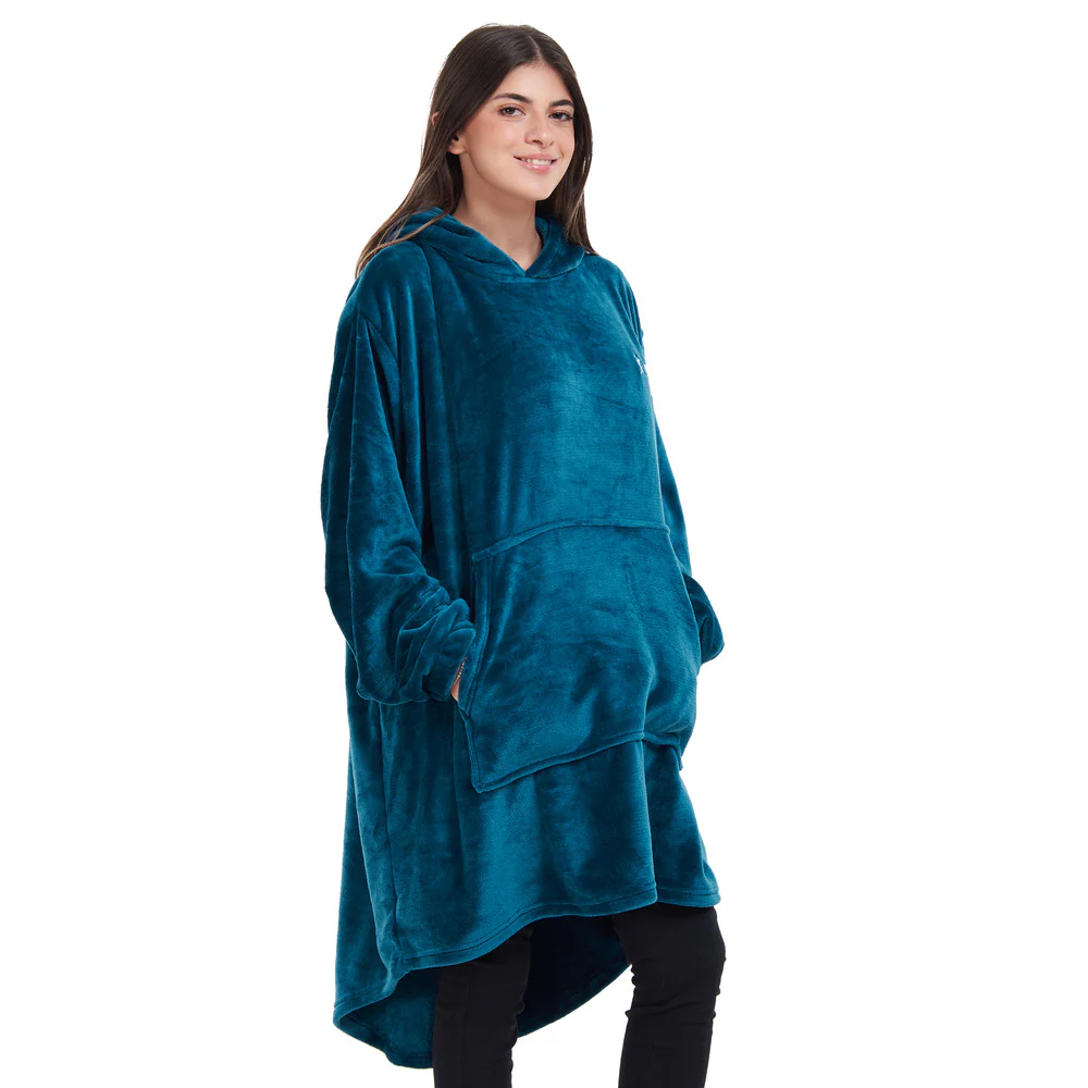 Snuggs Blanket Hoodie Dark Petroleum - Image 3