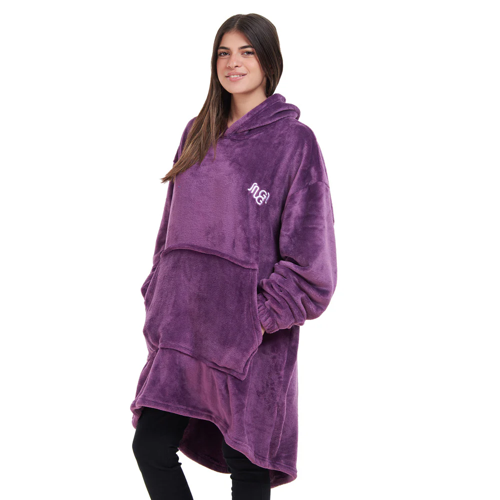 Snuggs Blanket Hoodie Dark purple - Image 3