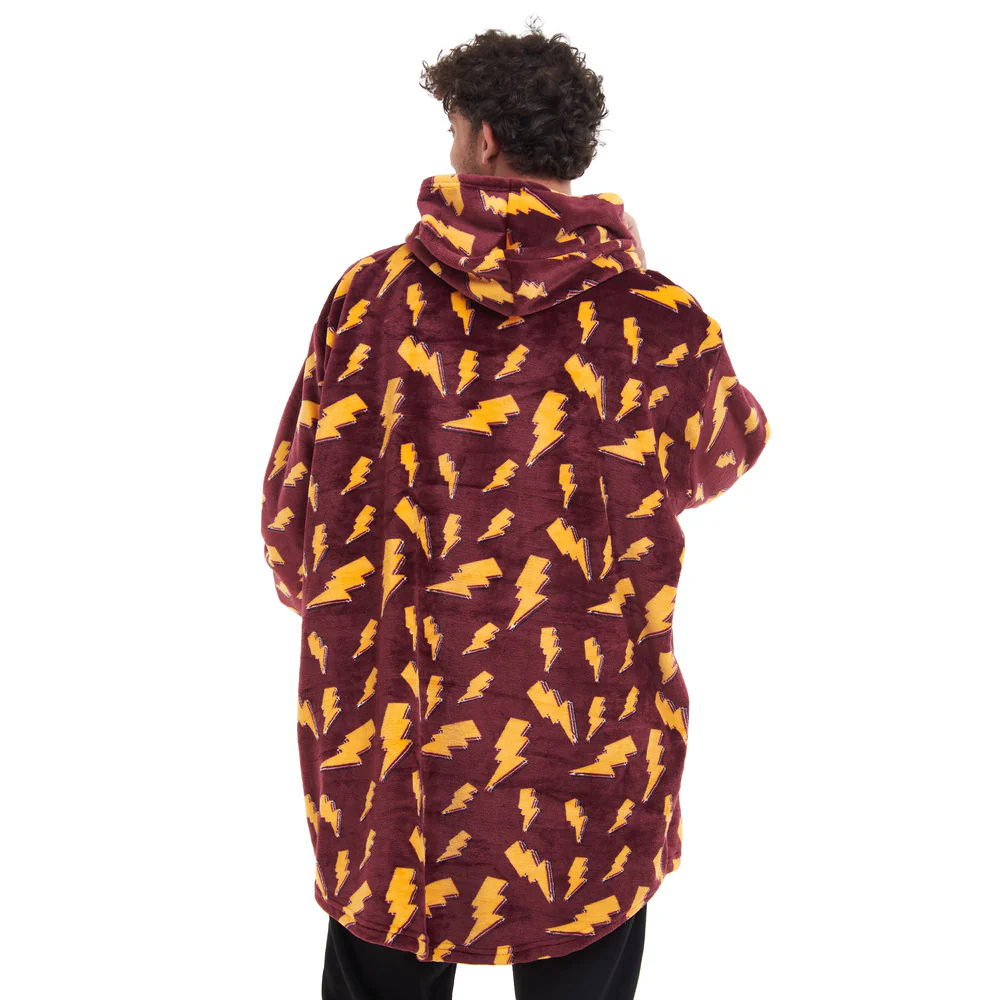 Snuggs Blanket Hoodie Dark Red Bolt - Image 7