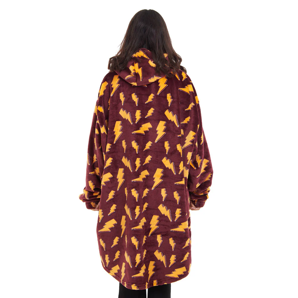 Snuggs Blanket Hoodie Dark Red Bolt - Image 8