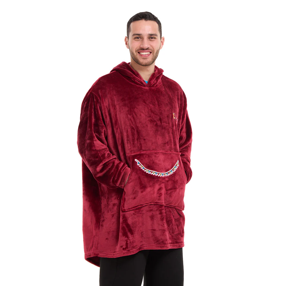 Snuggs Blanket Hoodie Dark Red مدفع رمضان - Image 8