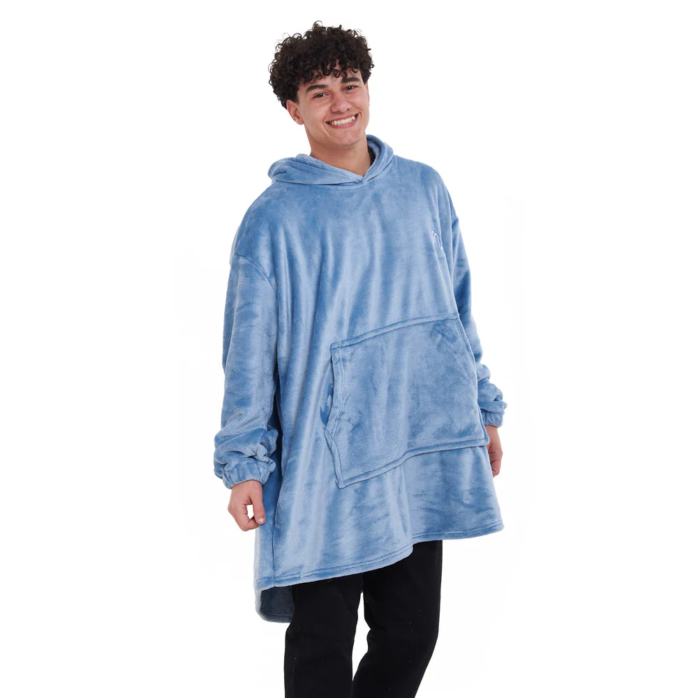 Snuggs Blanket Hoodie Dusty Blue - Image 2